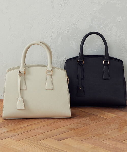 MONO　COMME CA（モノコムサ）の「トートボストンバッグ（トートバッグ・レディース・ブラック/ベージュ・FREE）」の8枚目の写真