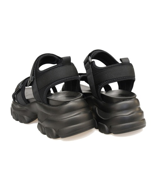 NOFALL（ノーフォール）の「厚底スニーカーソールクロスベルトサンダル（サンダル・レディース・ホワイト/ベージュ/ブラック・M/3L/LL/L/S）」の17枚目の写真