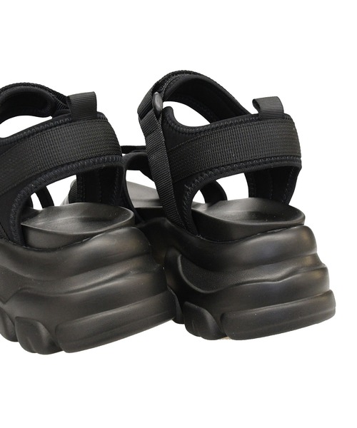 NOFALL（ノーフォール）の「厚底スニーカーソールクロスベルトサンダル（サンダル・レディース・ホワイト/ベージュ/ブラック・M/3L/LL/L/S）」の18枚目の写真