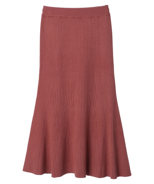 DURAS（デュラス）の「リブニットマーメイドスカート（スカート・レディース・ベージュ/レッド系その他/ブラック/パープル/ブルー・FREE）」の8枚目の写真