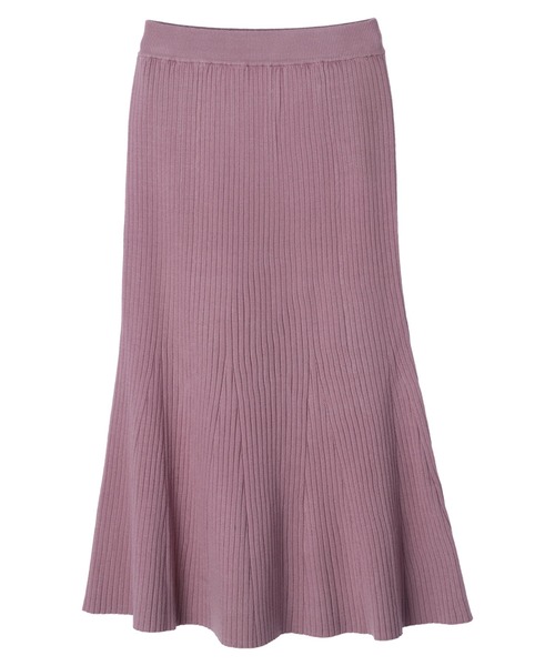 DURAS（デュラス）の「リブニットマーメイドスカート（スカート・レディース・ベージュ/レッド系その他/ブラック/パープル/ブルー・FREE）」の7枚目の写真