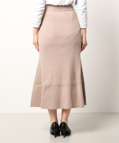 DURAS（デュラス）の「リブニットマーメイドスカート（スカート・レディース・ベージュ/レッド系その他/ブラック/パープル/ブルー・FREE）」の9枚目の写真