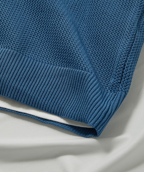 UNION STATION（ユニオンステーション）の「ニットベスト＆ナチュラルストレッチTシャツ（2点セット）（ニット/セーター・メンズ・ブラック/ベージュ/グレー/ブルー/グリーン・LL/M/L）」の17枚目の写真