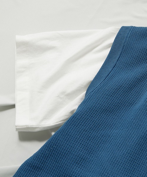 UNION STATION（ユニオンステーション）の「ニットベスト＆ナチュラルストレッチTシャツ（2点セット）（ニット/セーター・メンズ・ブラック/ベージュ/グレー/ブルー/グリーン・LL/M/L）」の18枚目の写真