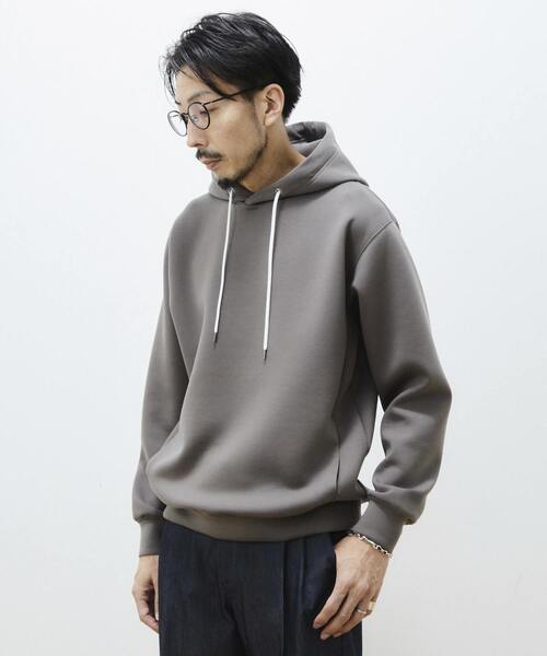 MEN'S MELROSE（メンズメルローズ）の「ミリオラメントWエアーフーディ（パーカー・メンズ・グレー/サックスブルー/ブルー/グリーン/アイボリー・4/3）」の3枚目の写真