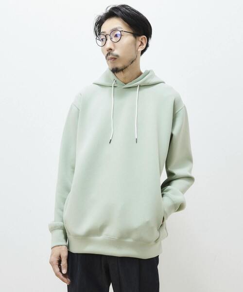 MEN'S MELROSE（メンズメルローズ）の「ミリオラメントWエアーフーディ（パーカー・メンズ・グレー/サックスブルー/ブルー/グリーン/アイボリー・4/3）」の4枚目の写真