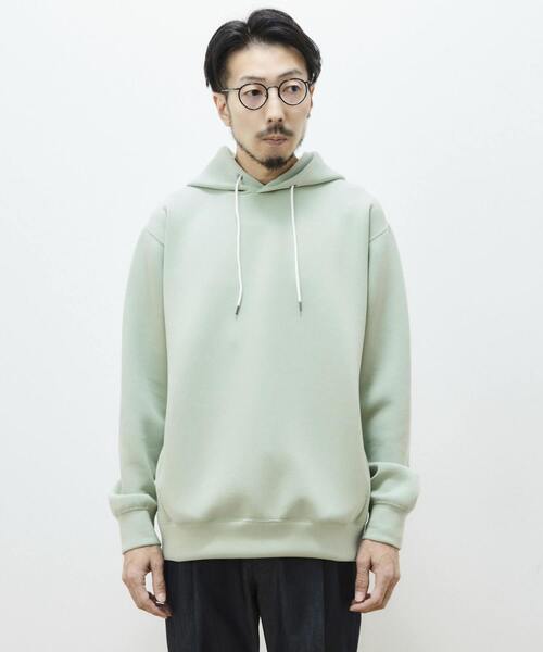 MEN'S MELROSE（メンズメルローズ）の「ミリオラメントWエアーフーディ（パーカー・メンズ・グレー/サックスブルー/ブルー/グリーン/アイボリー・4/3）」の14枚目の写真