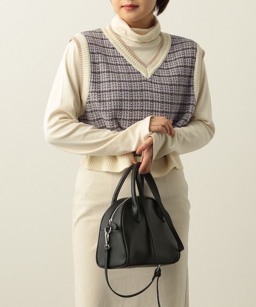 Heather（ヘザー）の「チェック柄コンパクトニットベスト  264139（ベスト・レディース・ブルー系/ホワイト系/ブラック系・FREE）」の14枚目の写真