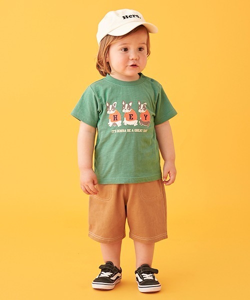 petit main(プティマイン)の「ロゴ刺しゅうキャップ(キャップ・キッズ・ロイヤルブルー/アイボリー/ライトグリーン・50cm/52cm)」の17枚目の写真