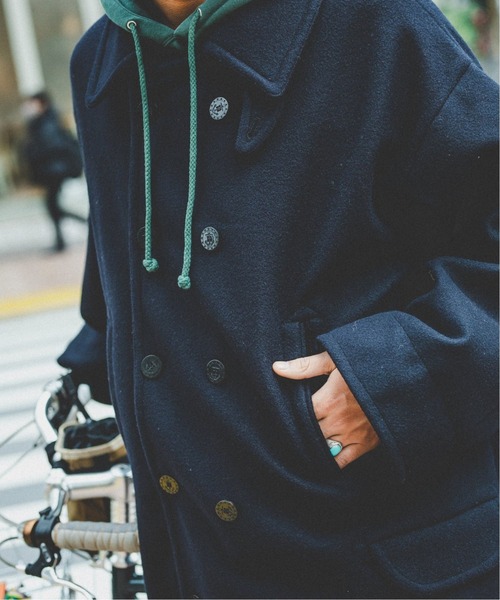 Oriens JOURNAL STANDARD（オリエンス ジャーナルスタンダード）の「オーバーサイズPコート（ピーコート・レディース・ネイビー・MEDIUM/LARGE）」の7枚目の写真