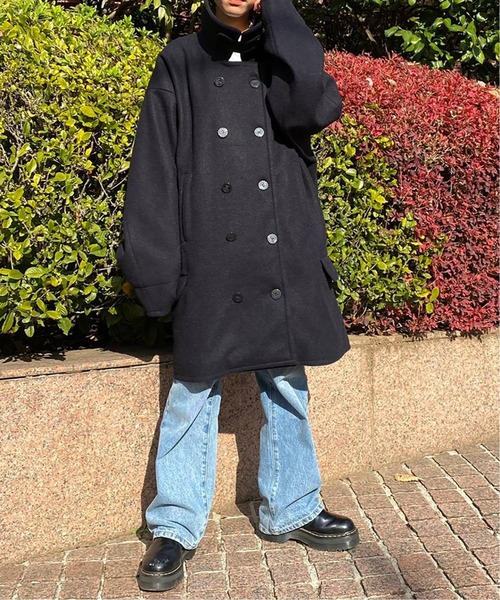 Oriens JOURNAL STANDARD（オリエンス ジャーナルスタンダード）の「オーバーサイズPコート（ピーコート・レディース・ネイビー・MEDIUM/LARGE）」の22枚目の写真