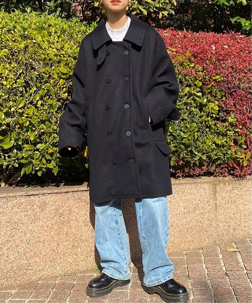 Oriens JOURNAL STANDARD（オリエンス ジャーナルスタンダード）の「オーバーサイズPコート（ピーコート・レディース・ネイビー・MEDIUM/LARGE）」の3枚目の写真