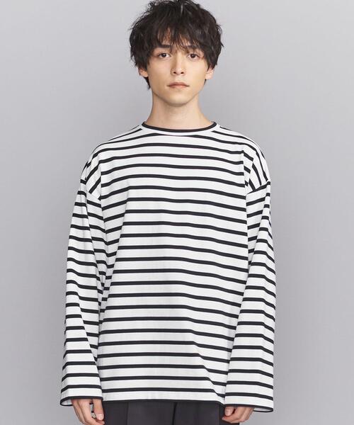 BEAUTY&YOUTH UNITED ARROWS(ビューティーアンドユースユナイテッドアローズ)の「BY クリスピー ワイド バスク カットソー(Tシャツ/カットソー・メンズ・ネイビー/クリーム/ナチュラル・M/S/XL/L)」の20枚目の写真
