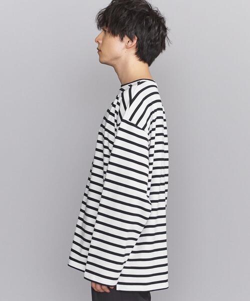 BEAUTY&YOUTH UNITED ARROWS(ビューティーアンドユースユナイテッドアローズ)の「BY クリスピー ワイド バスク カットソー(Tシャツ/カットソー・メンズ・ネイビー/クリーム/ナチュラル・M/S/XL/L)」の21枚目の写真