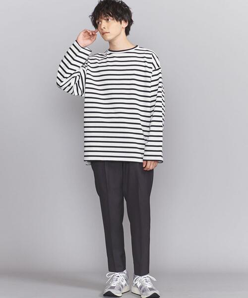 BEAUTY&YOUTH UNITED ARROWS(ビューティーアンドユースユナイテッドアローズ)の「BY クリスピー ワイド バスク カットソー(Tシャツ/カットソー・メンズ・ネイビー/クリーム/ナチュラル・M/S/XL/L)」の16枚目の写真