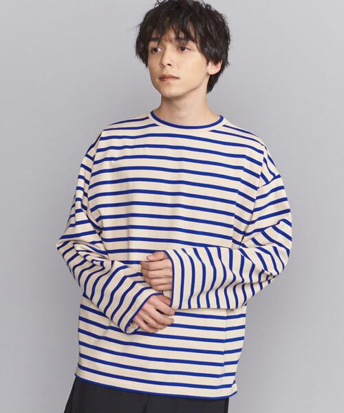 BEAUTY&YOUTH UNITED ARROWS(ビューティーアンドユースユナイテッドアローズ)の「BY クリスピー ワイド バスク カットソー(Tシャツ/カットソー・メンズ・ネイビー/クリーム/ナチュラル・M/S/XL/L)」の18枚目の写真