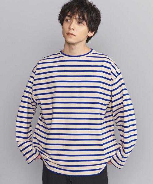 BEAUTY&YOUTH UNITED ARROWS(ビューティーアンドユースユナイテッドアローズ)の「BY クリスピー ワイド バスク カットソー(Tシャツ/カットソー・メンズ・ネイビー/クリーム/ナチュラル・M/S/XL/L)」の19枚目の写真
