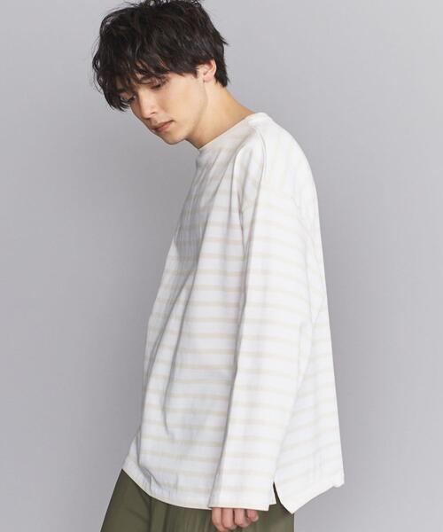 BEAUTY&YOUTH UNITED ARROWS(ビューティーアンドユースユナイテッドアローズ)の「BY クリスピー ワイド バスク カットソー(Tシャツ/カットソー・メンズ・ネイビー/クリーム/ナチュラル・M/S/XL/L)」の9枚目の写真