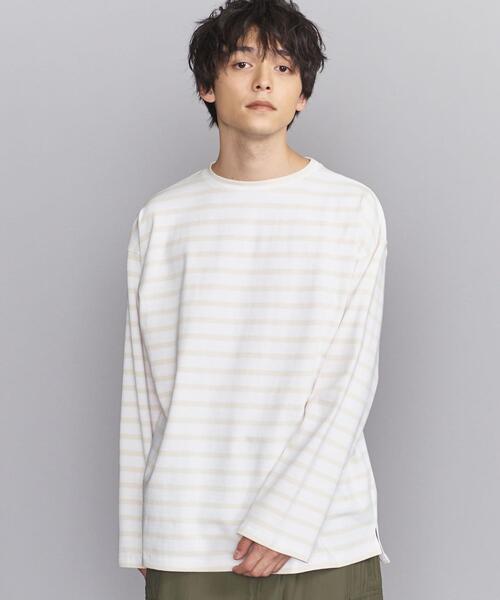 BEAUTY&YOUTH UNITED ARROWS(ビューティーアンドユースユナイテッドアローズ)の「BY クリスピー ワイド バスク カットソー(Tシャツ/カットソー・メンズ・ネイビー/クリーム/ナチュラル・M/S/XL/L)」の11枚目の写真