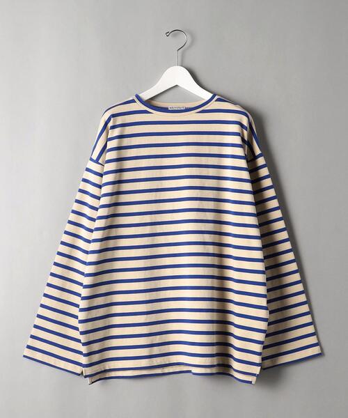 BEAUTY&YOUTH UNITED ARROWS(ビューティーアンドユースユナイテッドアローズ)の「BY クリスピー ワイド バスク カットソー(Tシャツ/カットソー・メンズ・ネイビー/クリーム/ナチュラル・M/S/XL/L)」の12枚目の写真