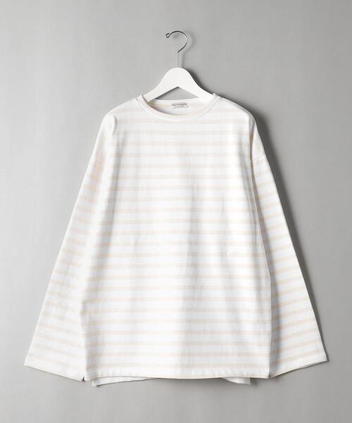 BEAUTY&YOUTH UNITED ARROWS(ビューティーアンドユースユナイテッドアローズ)の「BY クリスピー ワイド バスク カットソー(Tシャツ/カットソー・メンズ・ネイビー/クリーム/ナチュラル・M/S/XL/L)」の6枚目の写真