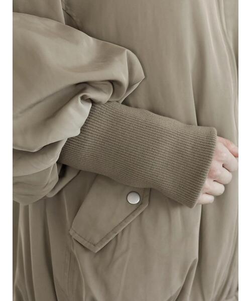 Sugar spoon（シュガースプーン）の「・SUGAR SPOON バルーンスリーブブルゾン＊（その他アウター・レディース・チャコールグレー/ブラック/ライトカーキ/グレイッシュベージュ・FREE）」の9枚目の写真