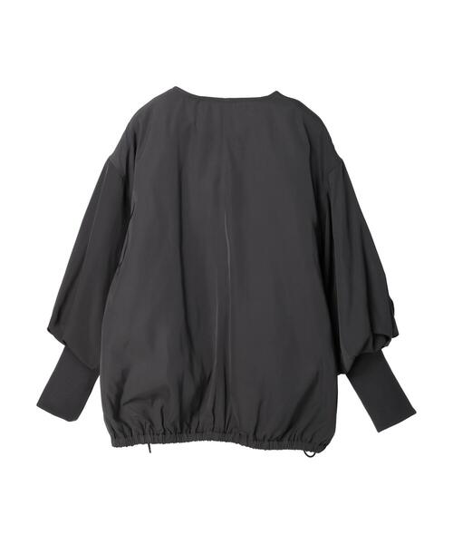 Sugar spoon（シュガースプーン）の「・SUGAR SPOON バルーンスリーブブルゾン＊（その他アウター・レディース・チャコールグレー/ブラック/ライトカーキ/グレイッシュベージュ・FREE）」の11枚目の写真