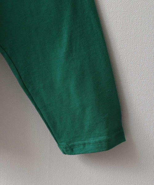 ZIP FIVE(ジップファイブ)の「【NanoTec】ビッグシルエットヘビーウェイトポケット付き長袖ロングTシャツ /防臭/消臭/抗菌(Tシャツ/カットソー・メンズ・チャコール/パープル系/オフホワイト/ブルーグレー/レッド系/ベージュ/グリーン・MEDIUM/LARGE/X-LARGE)」の21枚目の写真