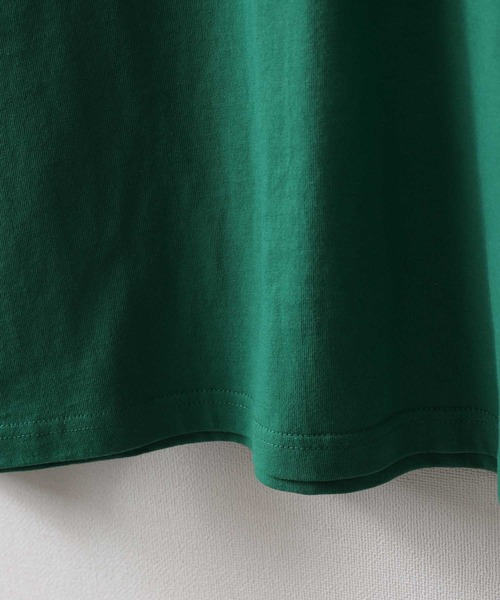 ZIP FIVE(ジップファイブ)の「【NanoTec】ビッグシルエットヘビーウェイトポケット付き長袖ロングTシャツ /防臭/消臭/抗菌(Tシャツ/カットソー・メンズ・チャコール/パープル系/オフホワイト/ブルーグレー/レッド系/ベージュ/グリーン・MEDIUM/LARGE/X-LARGE)」の22枚目の写真