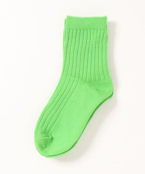 LOWRYS FARM（ローリーズファーム）の「２２ＳＳカラーソックス　272873（ソックス/靴下・キッズ・ライトブルー/レッド/ピンク/グリーン/ブルー/オレンジ・MEDIUM/LARGE）」の2枚目の写真