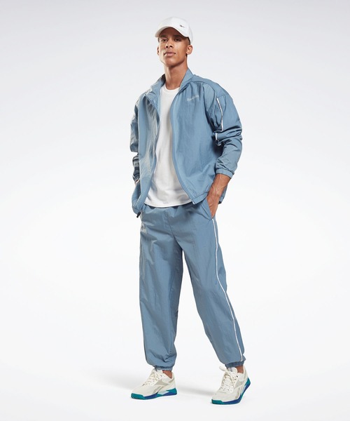 90s Reebok リーボック ジャージ セットアップ ブルー Ｌ 90s Reebok リーボック ジャージ セットアップ ブルー L
