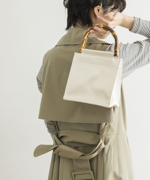 hai(ハイ)の「Hai Bamboo Bag(ハンドバッグ・レディース・イエロー・-)」の1枚目の写真
