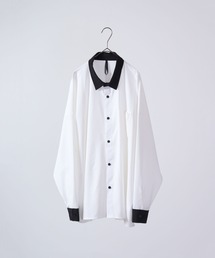 とろみ ビッグシルエットクレリックシャツ