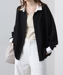 とろみ ビッグシルエットクレリックシャツ