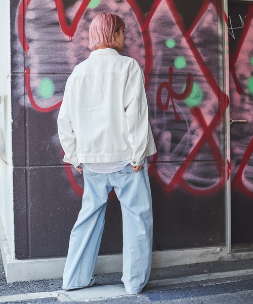 THE STANDARD(ザスタンダード)の「WEGO/デニムトラッカージャケット(デニムジャケット・メンズ・インディゴブルー/ライトインディゴブルー/ブラック/ホワイト・SMALL/MEDIUM/LARGE)」の10枚目の写真