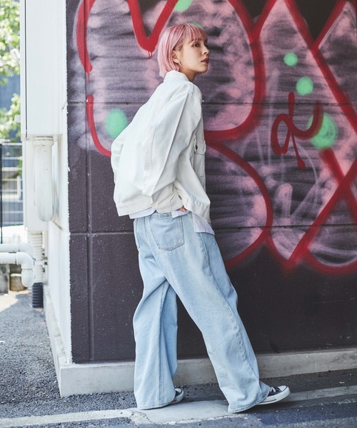 THE STANDARD(ザスタンダード)の「WEGO/デニムトラッカージャケット(デニムジャケット・メンズ・インディゴブルー/ライトインディゴブルー/ブラック/ホワイト・SMALL/MEDIUM/LARGE)」の9枚目の写真