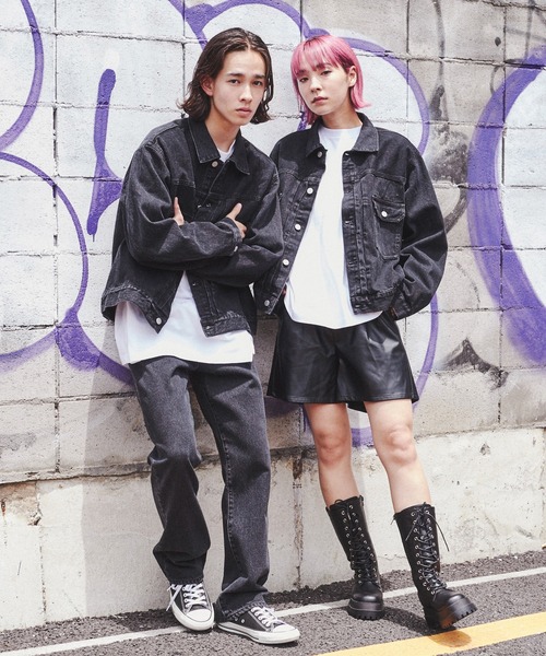 THE STANDARD(ザスタンダード)の「WEGO/デニムトラッカージャケット(デニムジャケット・メンズ・インディゴブルー/ライトインディゴブルー/ブラック/ホワイト・SMALL/MEDIUM/LARGE)」の18枚目の写真