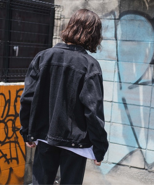 THE STANDARD(ザスタンダード)の「WEGO/デニムトラッカージャケット(デニムジャケット・メンズ・インディゴブルー/ライトインディゴブルー/ブラック/ホワイト・SMALL/MEDIUM/LARGE)」の22枚目の写真