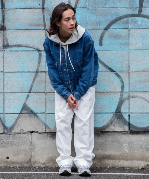 高橋☆SAPEur デニムスウェット ジャケット☆ Graphpaper 25SS 新作 Selvage Denim Zip Jacket style.2025.1.18