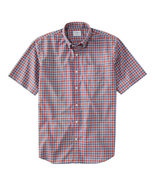 L.L.Bean（エルエルビーン）の「リンクルフリー（形態安定）・ケネバンク・スポーツ・シャツ、トラディショナル・フィット （ゆったりフィット）半袖　チェック 米国フィット・レギュラー（シャツ/ブラウス・メンズ・グリーン系その他/オレンジ系その他/グリーン系その他2/イエロー系その他/ブルー系その他/ブルー系その他2/ブルー系その他3/オレンジ系その他2/イエロー系その他2・SMALL/MEDIUM/LARGE）」の8枚目の写真