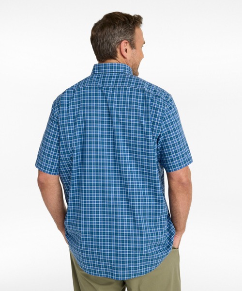 L.L.Bean(エルエルビーン)の「リンクルフリー(形態安定)・ケネバンク・スポーツ・シャツ、トラディショナル・フィット (ゆったりフィット)半袖 チェック 米国フィット・レギュラー(シャツ/ブラウス・メンズ・グリーン系その他/グリーン系その他2/ブルー系その他/イエロー系その他/オレンジ系その他/ブルー系その他3/オレンジ系その他2/ブルー系その他2/イエロー系その他2/ブルー系その他4・SMALL/LARGE/MEDIUM)」の20枚目の写真