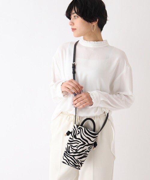 OPAQUE.CLIP（オペークドットクリップ）の「◆キャンバスコンビミニマルショルダー（ショルダーバッグ・レディース・ブラック/ホワイト系3・00）」の17枚目の写真