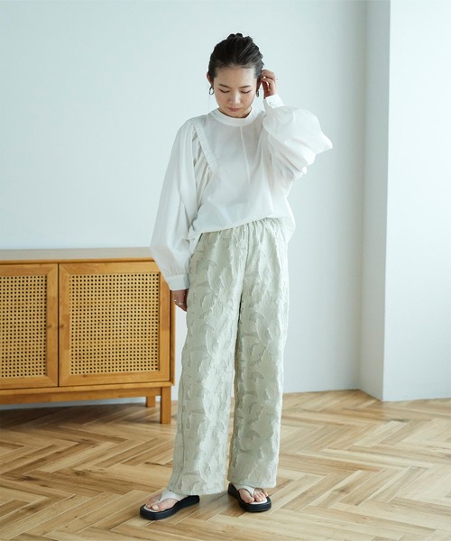 titivate(ティティベイト)の「シアージャガードパンツ(その他パンツ・レディース・ブラック/オフホワイト/ライトグリーン・S/M/L)」の11枚目の写真