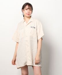 AVIREX | 【WEB&DEPOT限定】SOUVENIR SHIRT ONE PIECE/スーベニア 刺繍シャツワンピース(ワンピース)
