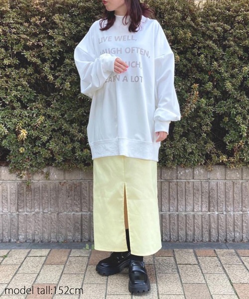 AS KNOW AS PINKY（アズノゥアズピンキー）の「君に伝えるメッセージ ロゴプルオーバー（スウェット・レディース・ブラック/オフホワイト/サックスブルー/ピンク・FREE）」の20枚目の写真