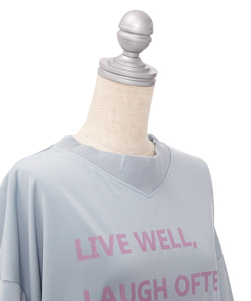 AS KNOW AS PINKY（アズノゥアズピンキー）の「君に伝えるメッセージ ロゴプルオーバー（スウェット・レディース・ブラック/オフホワイト/サックスブルー/ピンク・FREE）」の9枚目の写真