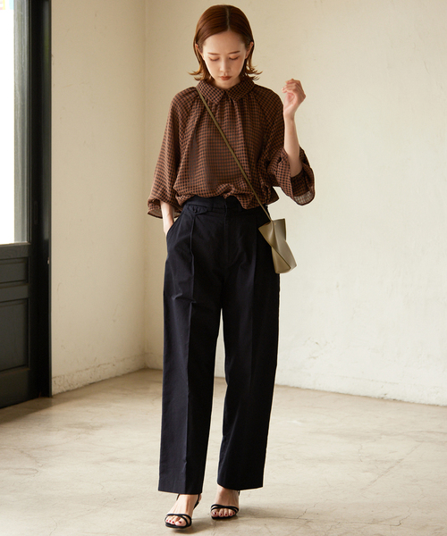 ツイルタックスリムストレートスラックス（スラックス）｜SLOBE IENA