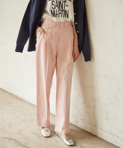 ツイルタックスリムストレートスラックス（スラックス）｜SLOBE IENA