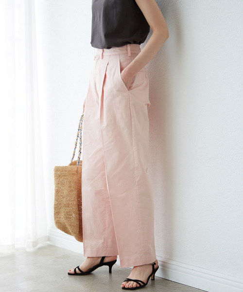 ツイルタックスリムストレートスラックス（スラックス）｜SLOBE IENA