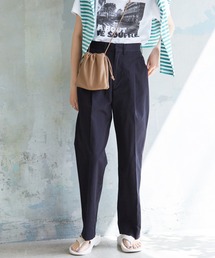 SLOBE IENA | ツイルタックスリムストレートスラックス【洗濯機使用可能】◆(その他パンツ)